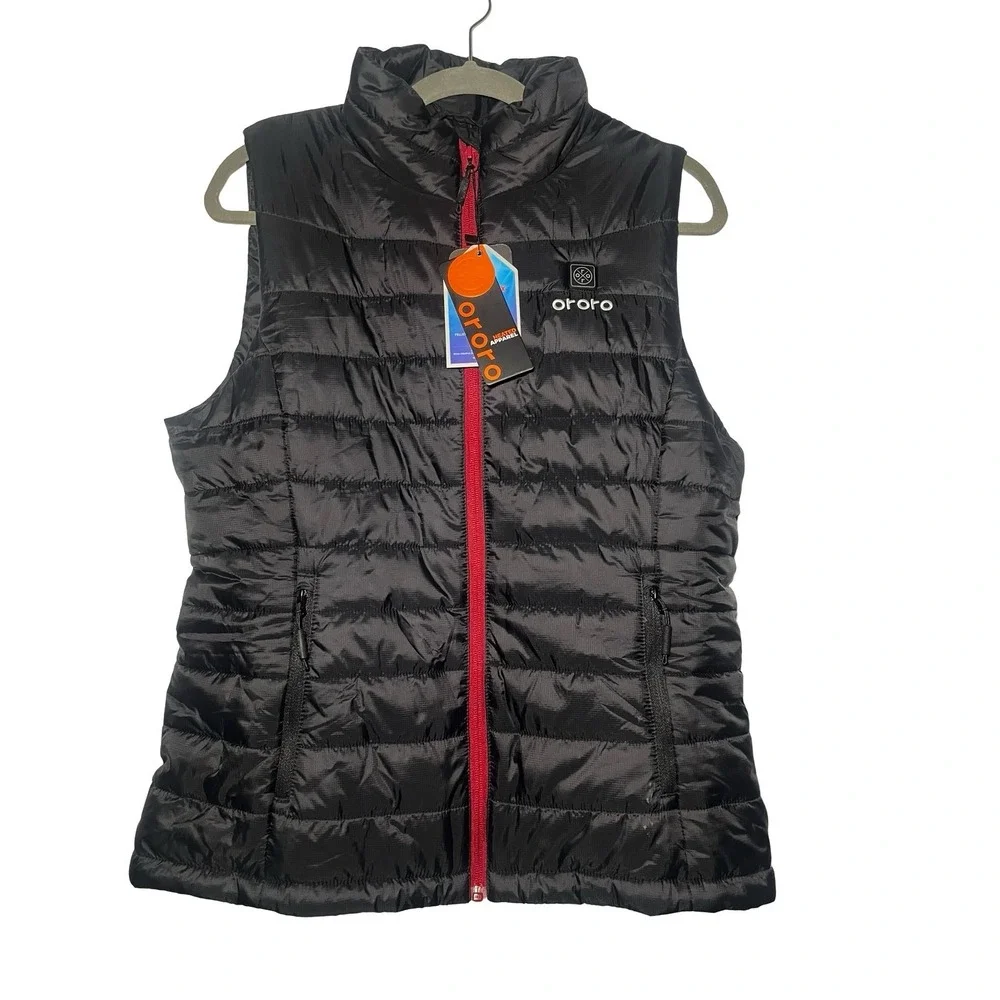 Ororo Womens 4-Zone Classic Heated Vest Black Size M 2204-021-0104 NWT